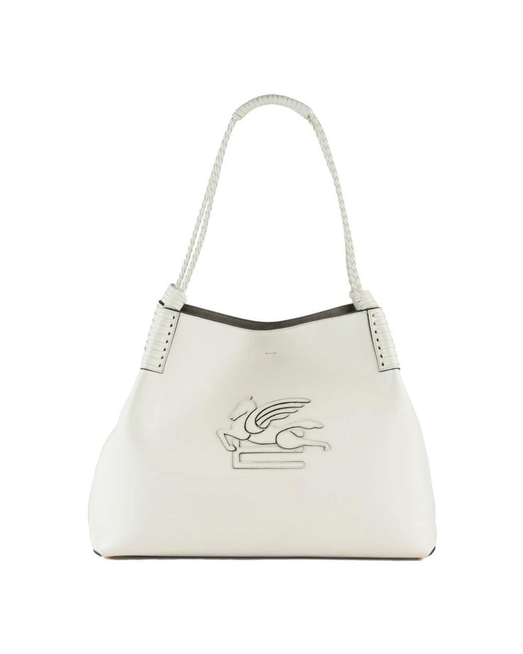 Etro White Tote Bags