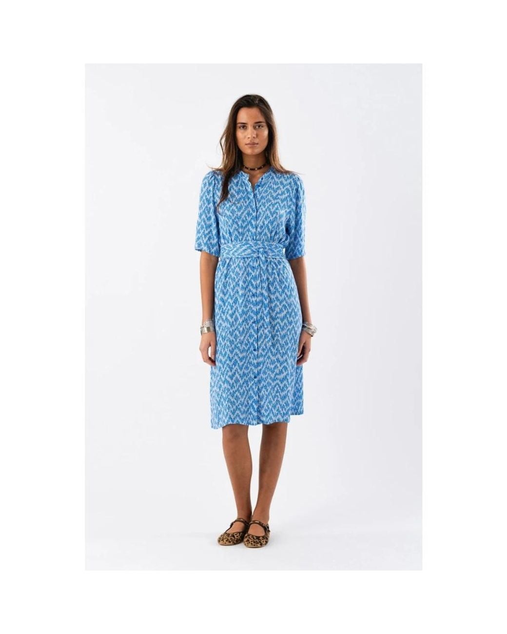 Lolly's Laundry Blue Shirt Dresses