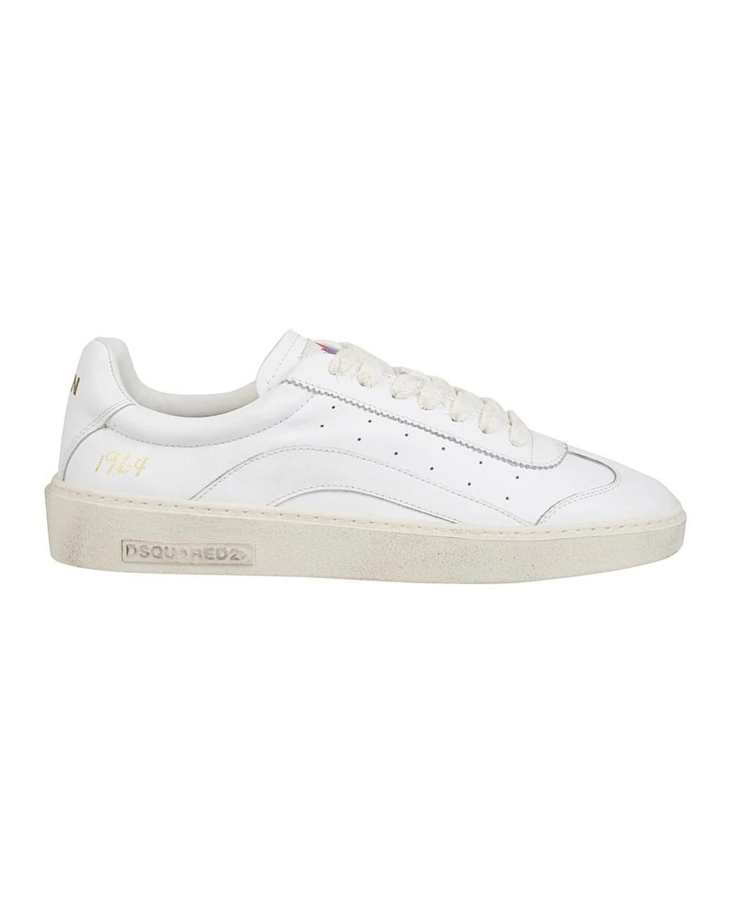 DSquared² Schoenen ,Wit ,Katoen Rider Sneakers in het White voor heren