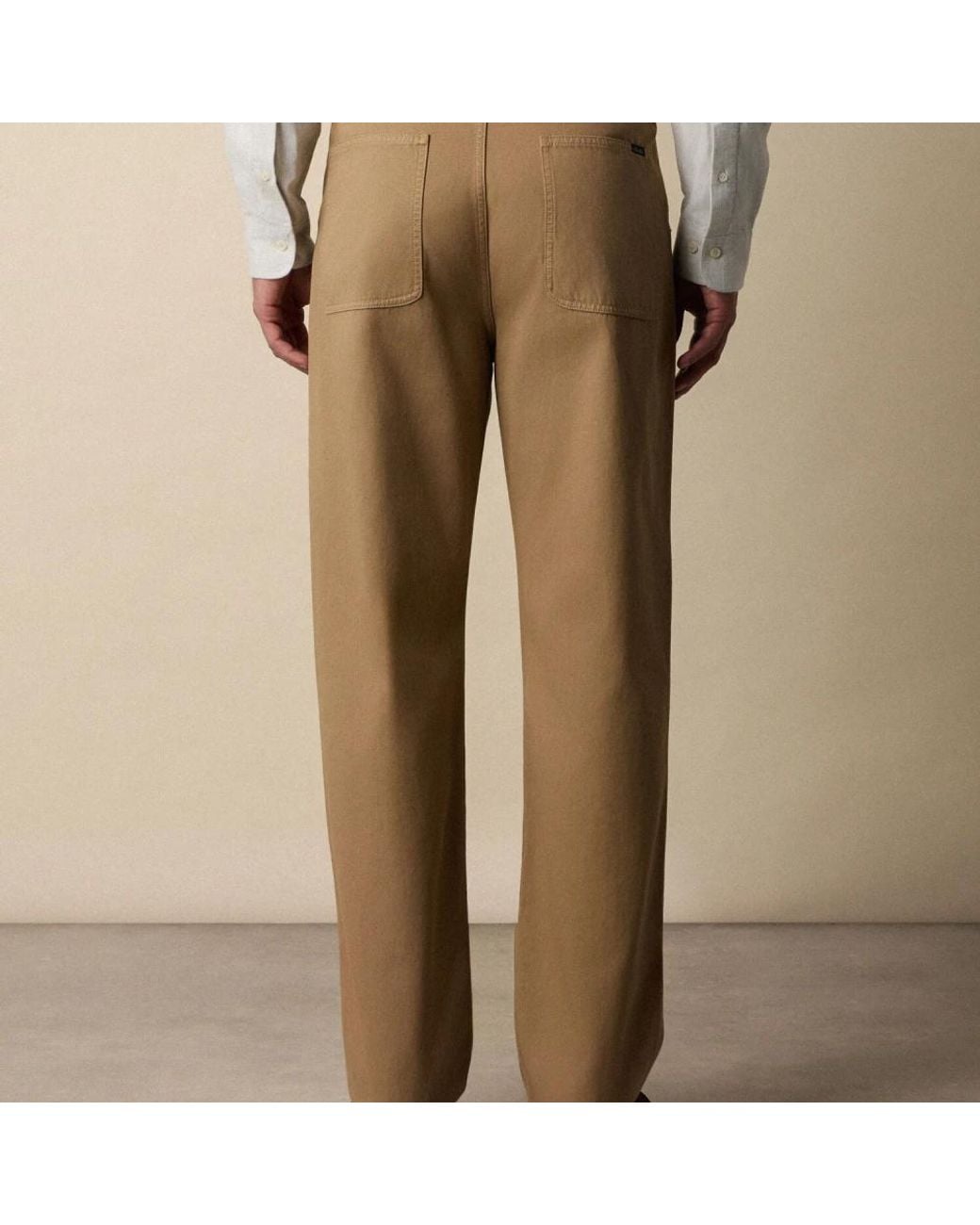 Brooks Brothers Natural Straight Trousers for men