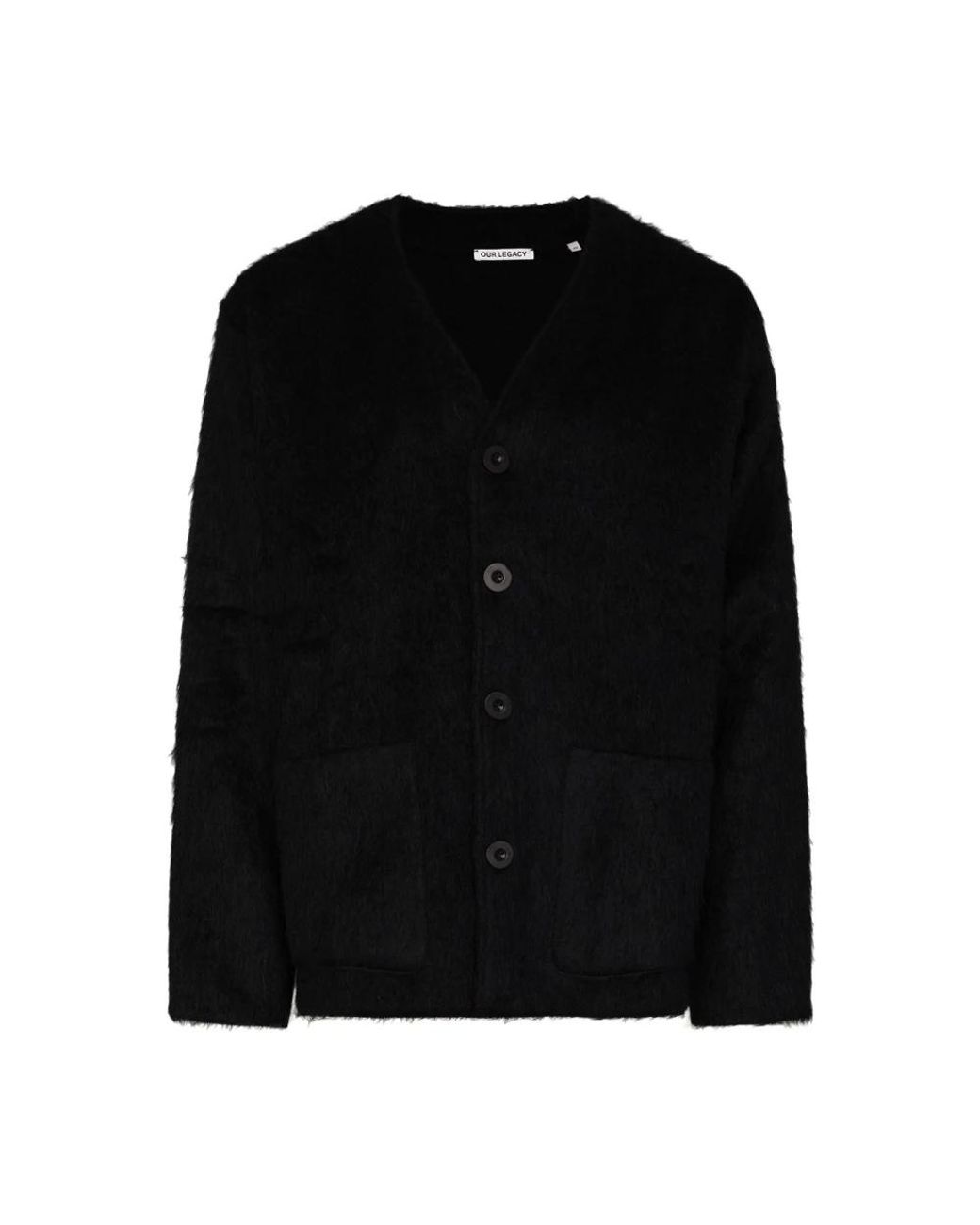 Our Legacy Mohair Vest in het Black voor heren