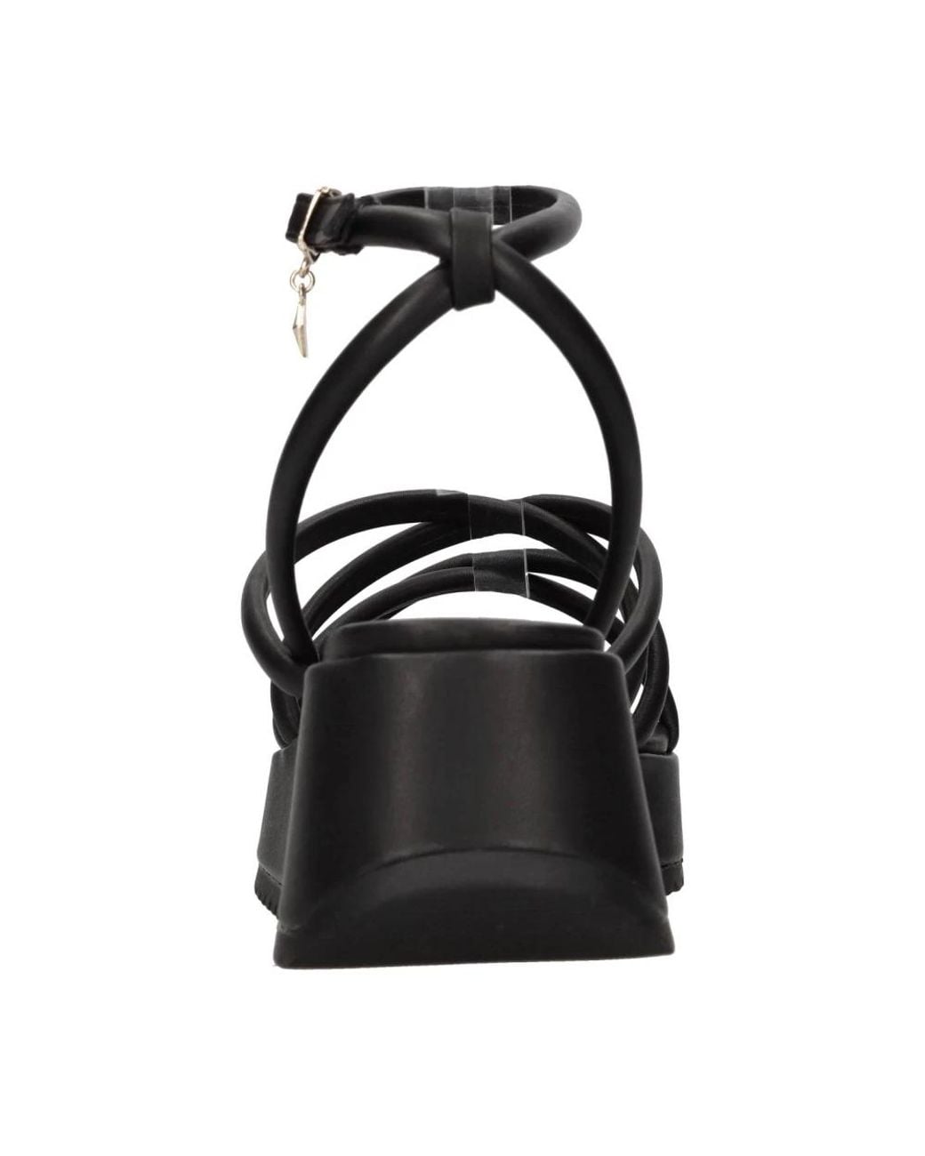 Exe' Black Iris-618 Keilabsatz-Sandale