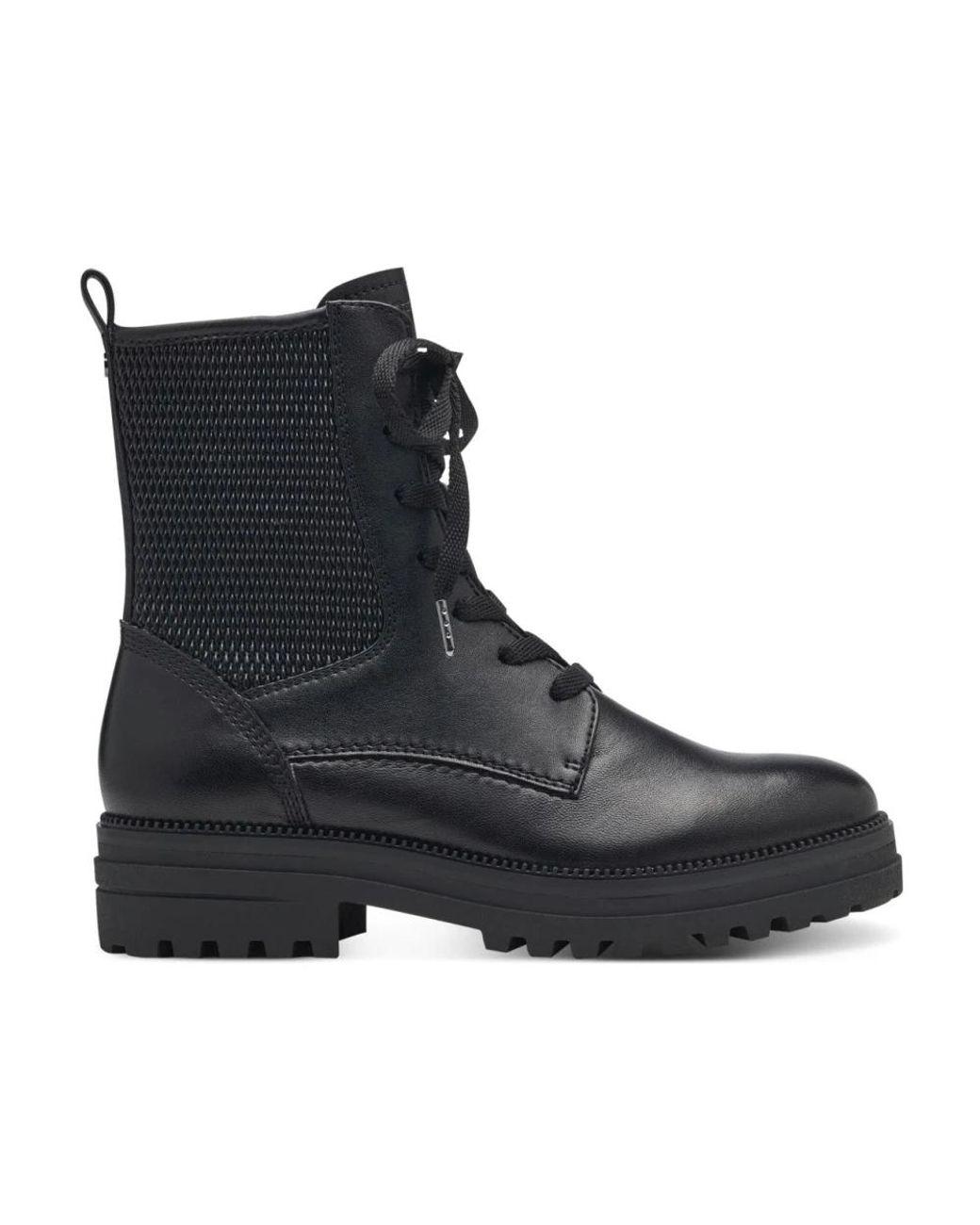 Tamaris Black Lace-Up Boots