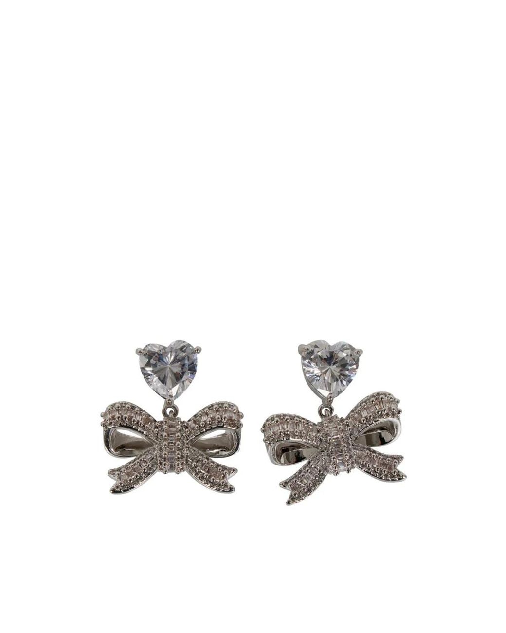 Self-Portrait White Earrings