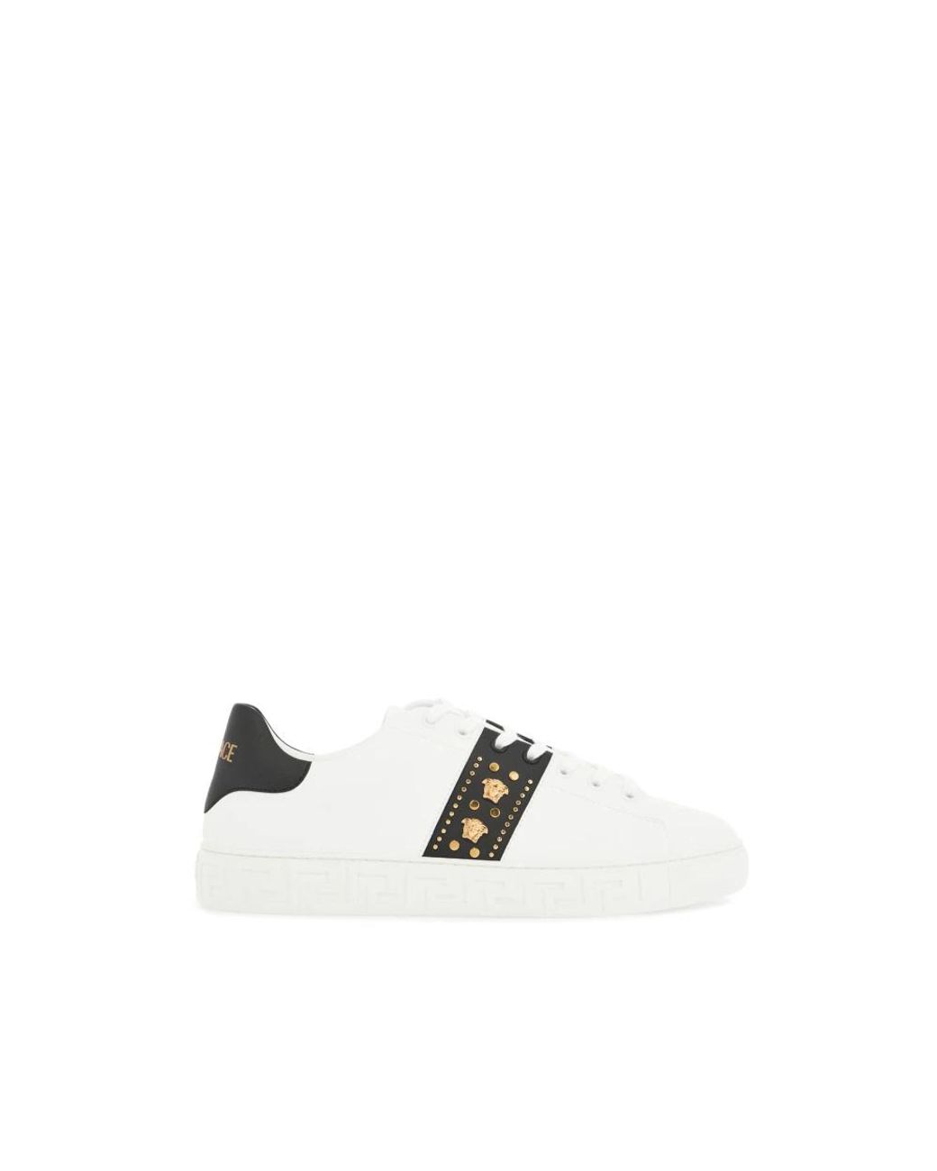Versace "studded Grieks Sneakers in het White voor heren