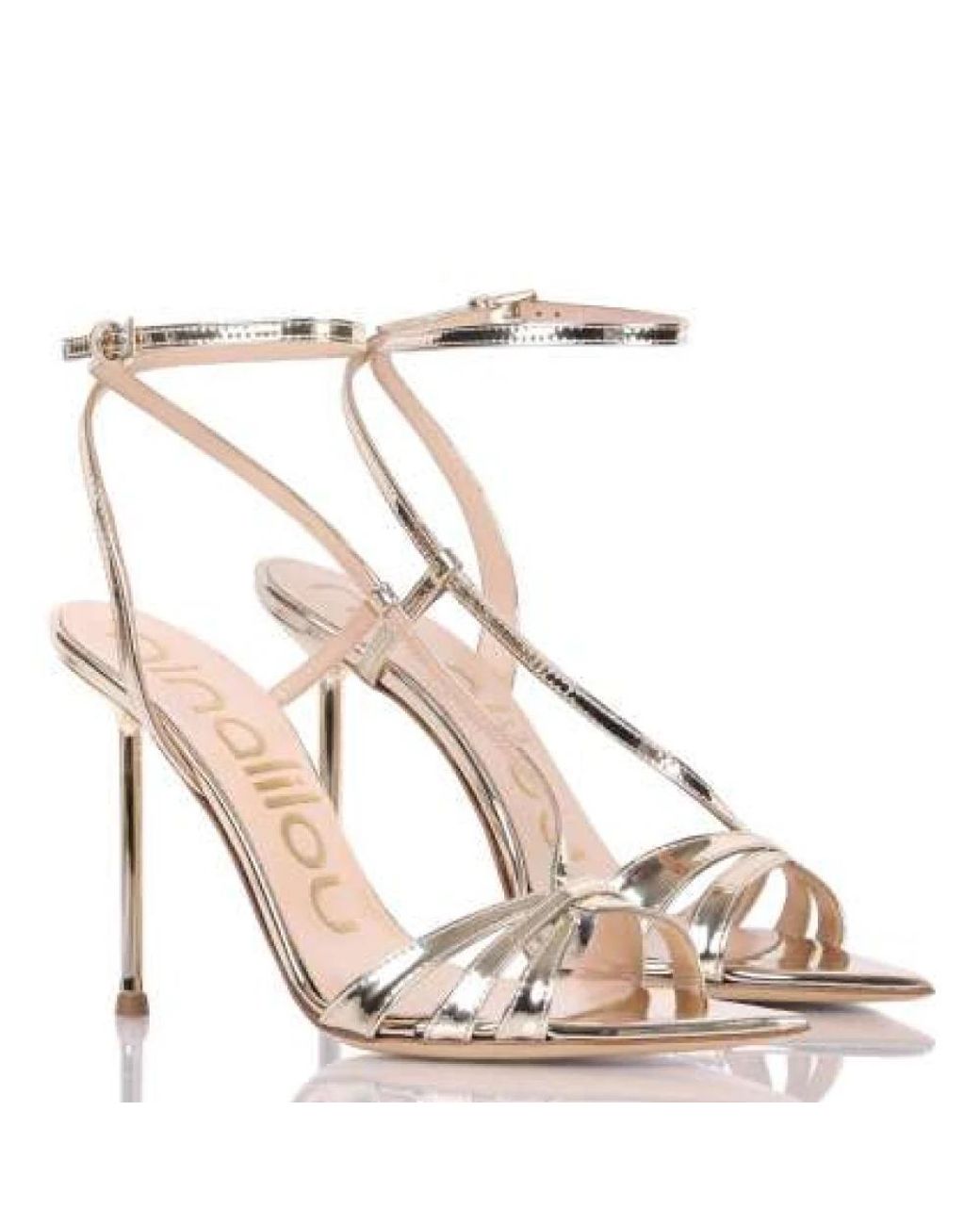 Ninalilou Metallic High Heel Sandals