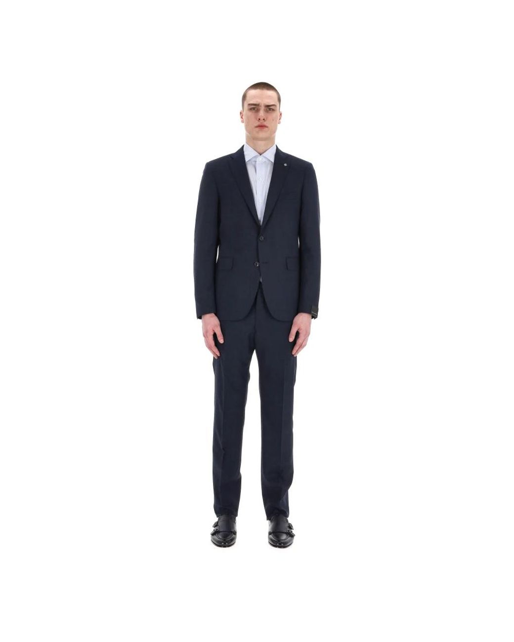 Tagliatore Blue Single Breasted Suits for men