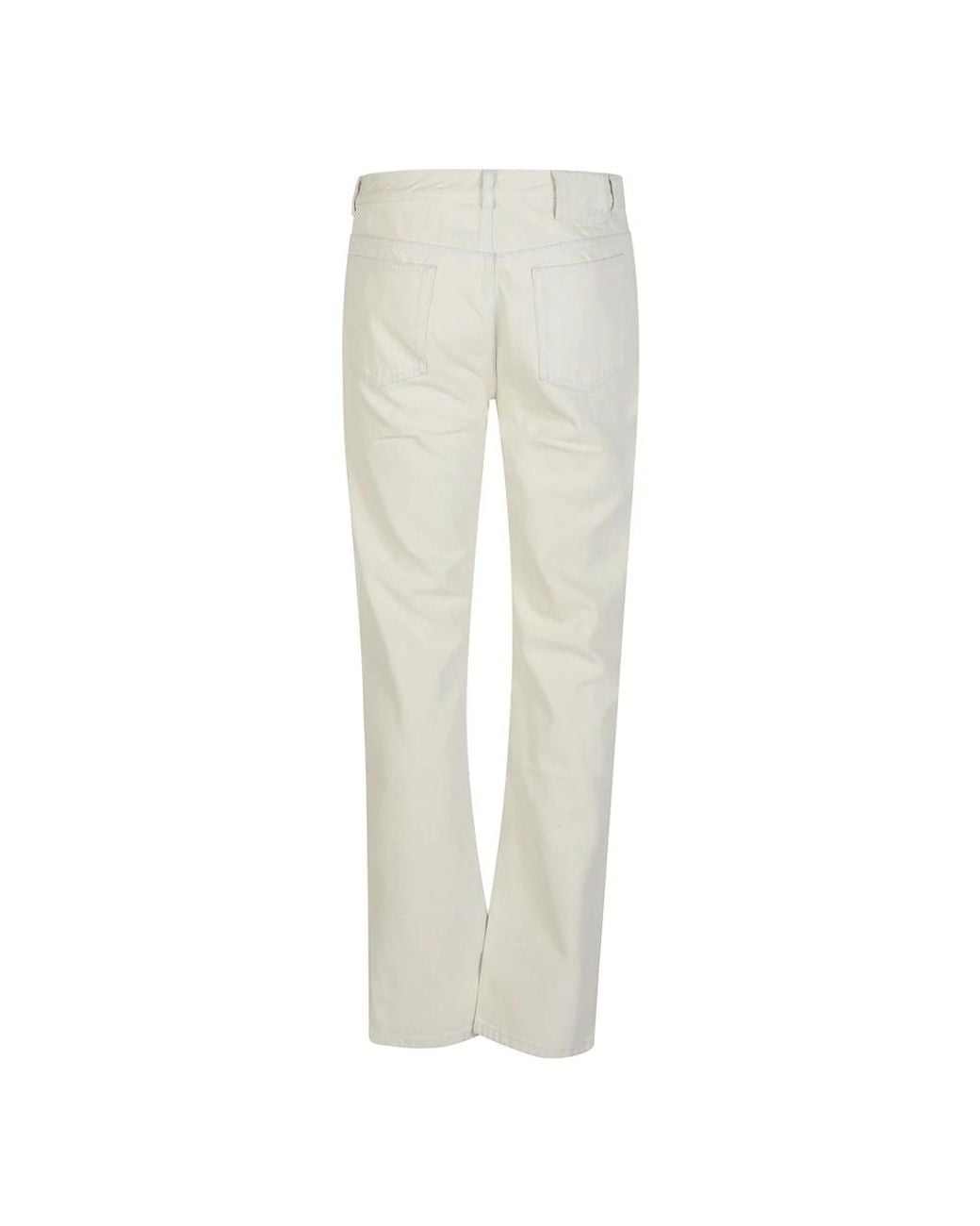 A.P.C. White Straight Jeans for men