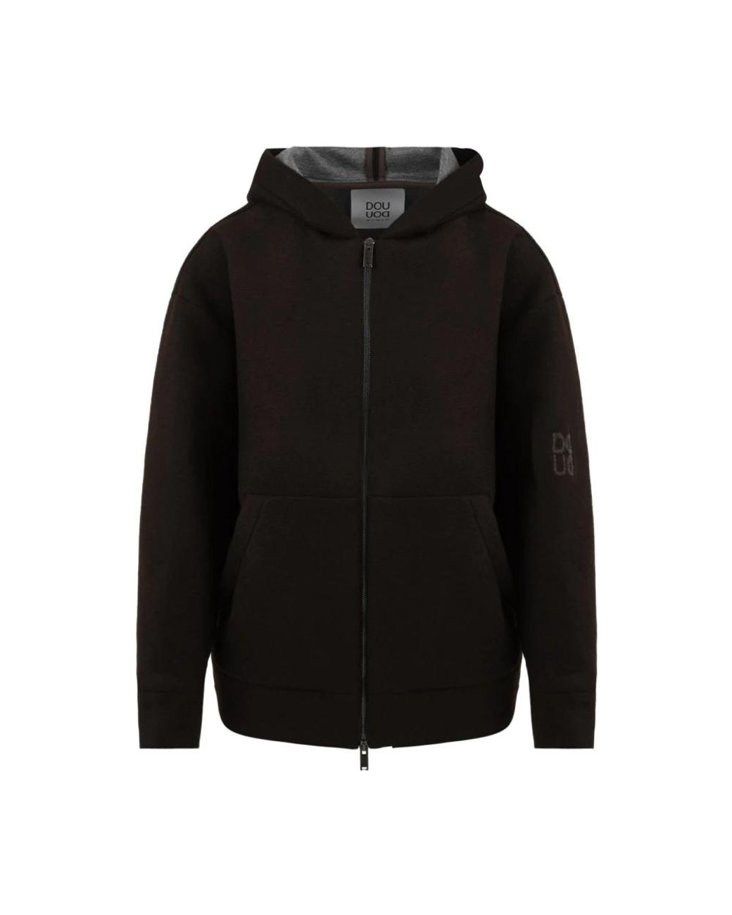 Douuod Woman Black Zip-Throughs