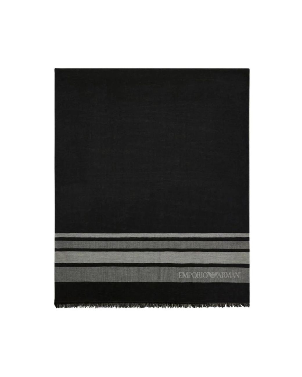 Emporio Armani Black Winter Scarves for men