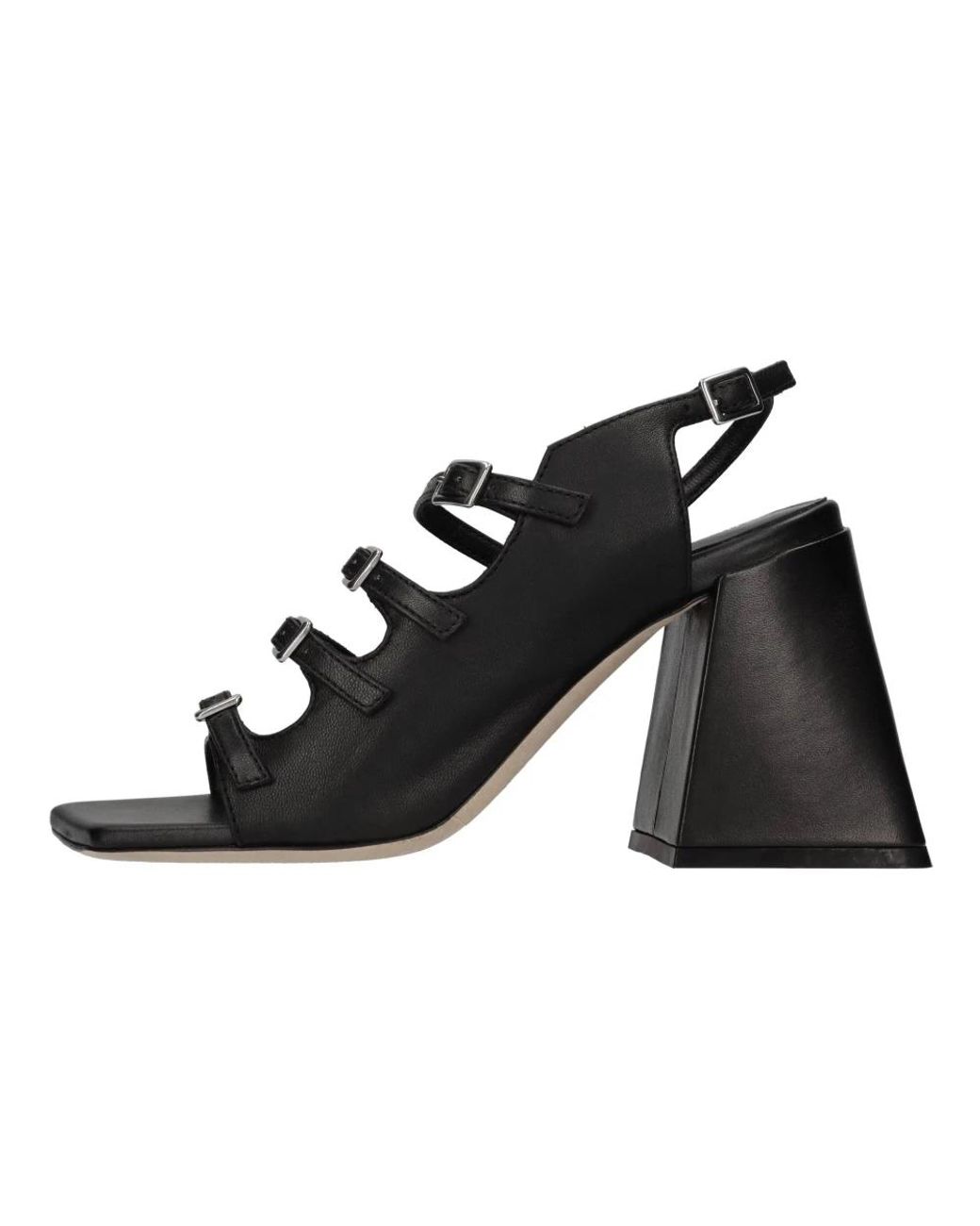 Vic Matié Black High Heel Sandals