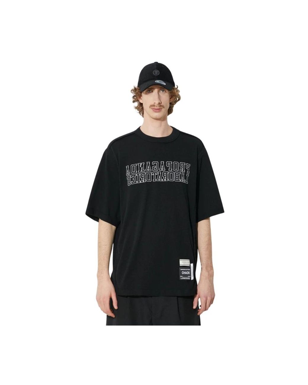 Undercover Propaganda Laboratories Tee in het Black voor heren