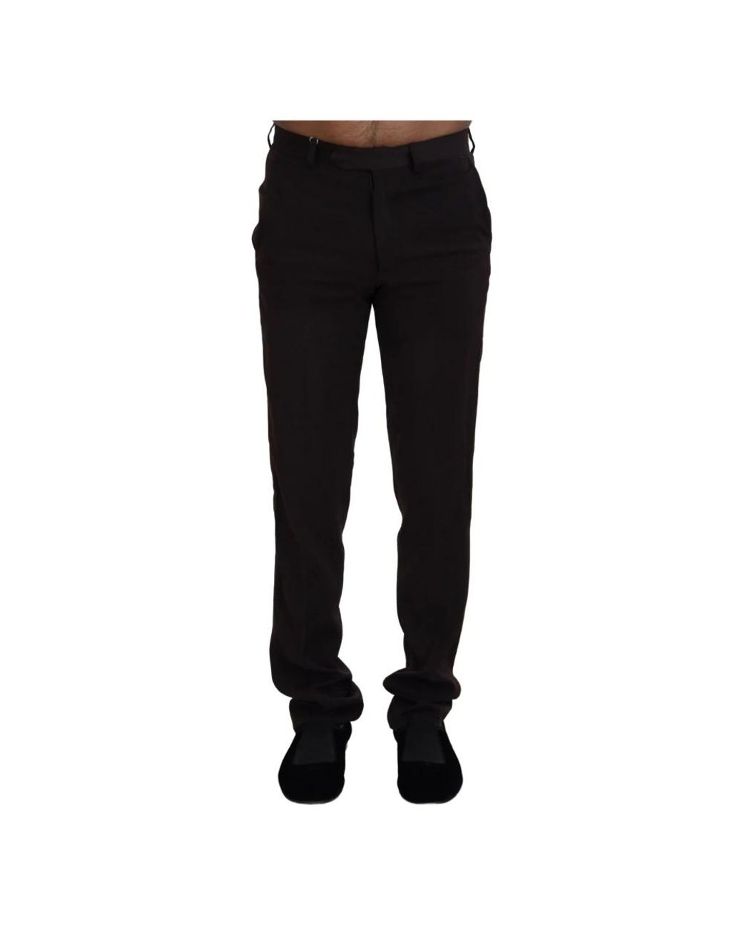 Bencivenga Black Slim-Fit Trousers for men