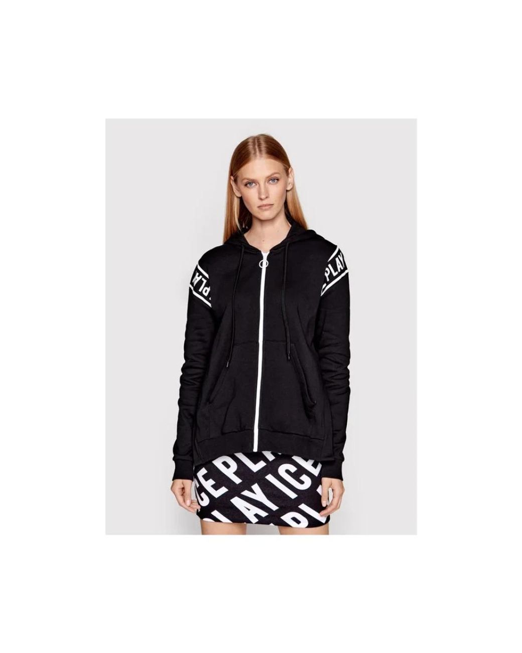 Ice Play Hoodies & Sweatvesten ,Zwart ,Capuchon in het Black