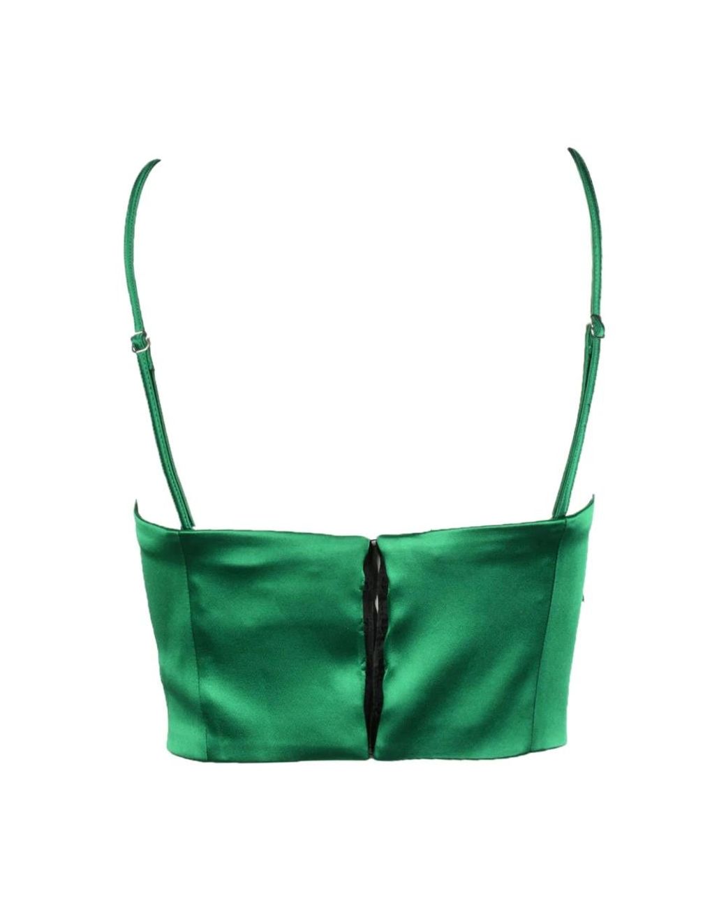 P.A.R.O.S.H. Green Sleeveless Tops