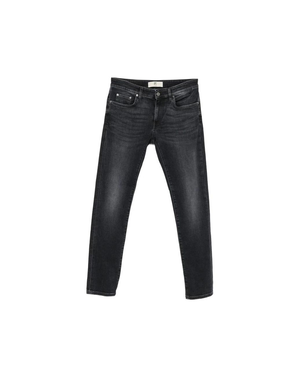 PT01 Black Slim Fit Jeans for men