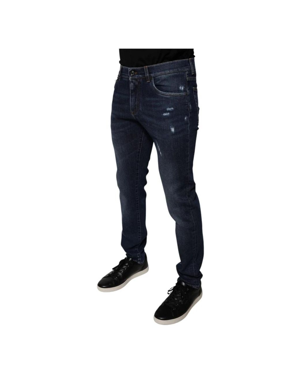 Dolce & Gabbana Blue Slim-Fit Jeans for men