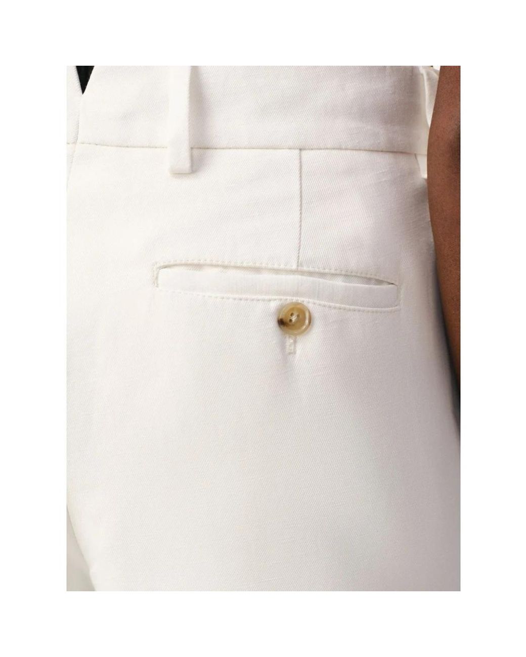 AMI White Wide Trousers