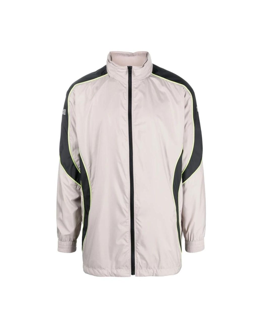 Givenchy Jassen ,Grijs ,Polyester Logo-Print Zip-Up Jacket in het Pink voor heren