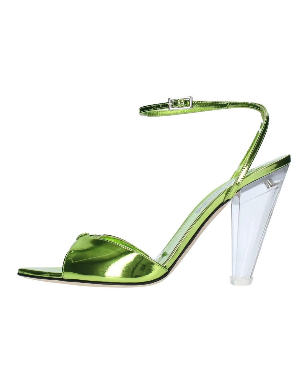 3Juin Green High Heel Sandals
