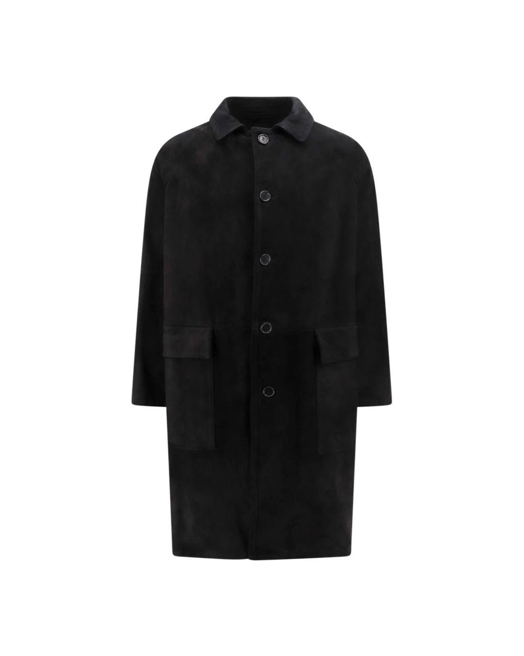 Salvatore Santoro Black Single-Breasted Coats for men