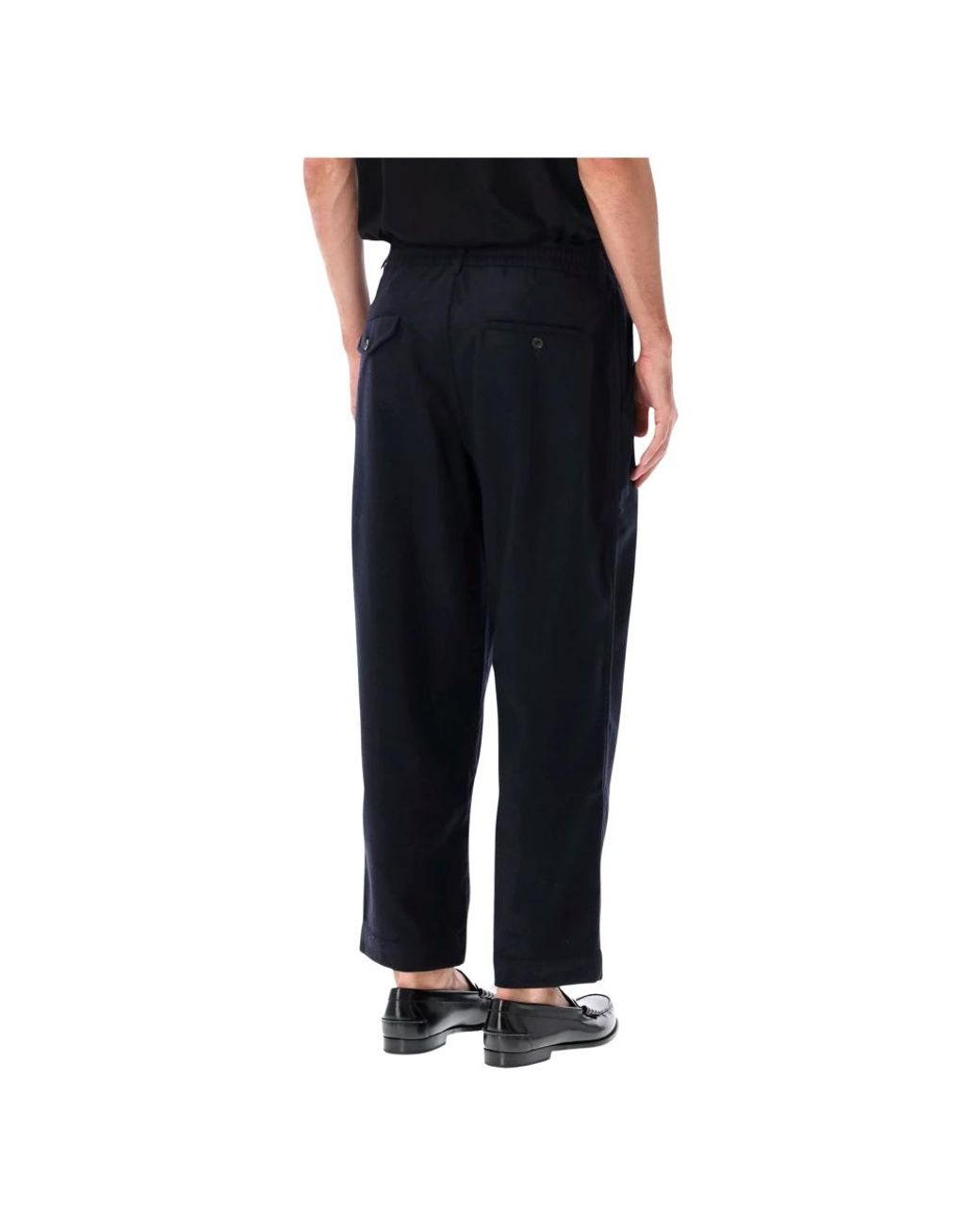 Universal Works Black Suit Trousers for men