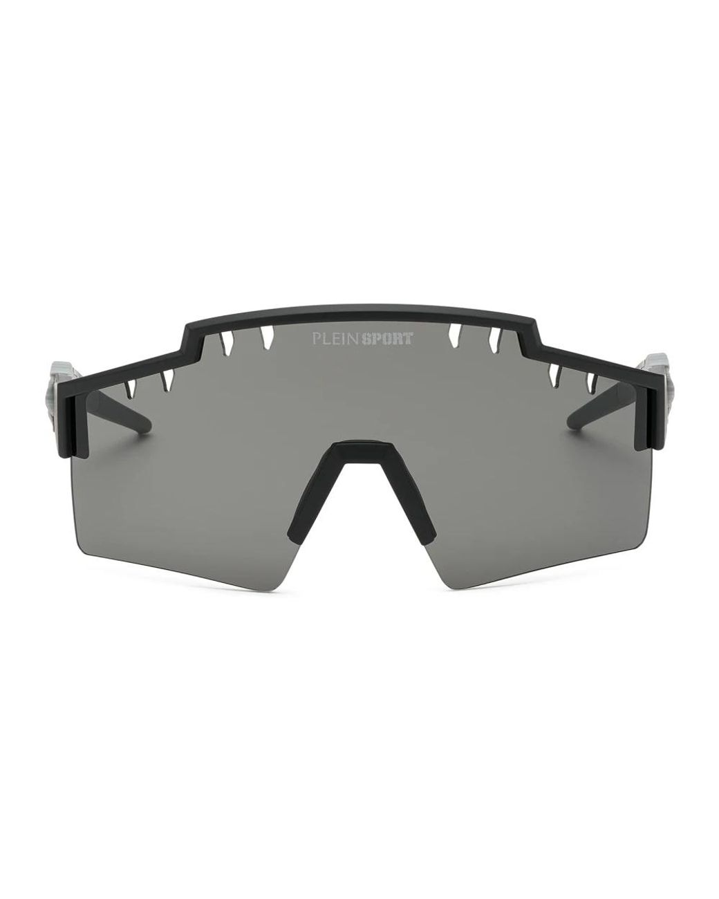 Philipp Plein Accessoires ,Zwart ,Leer Tiger Frame Zonnebril in het Gray voor heren