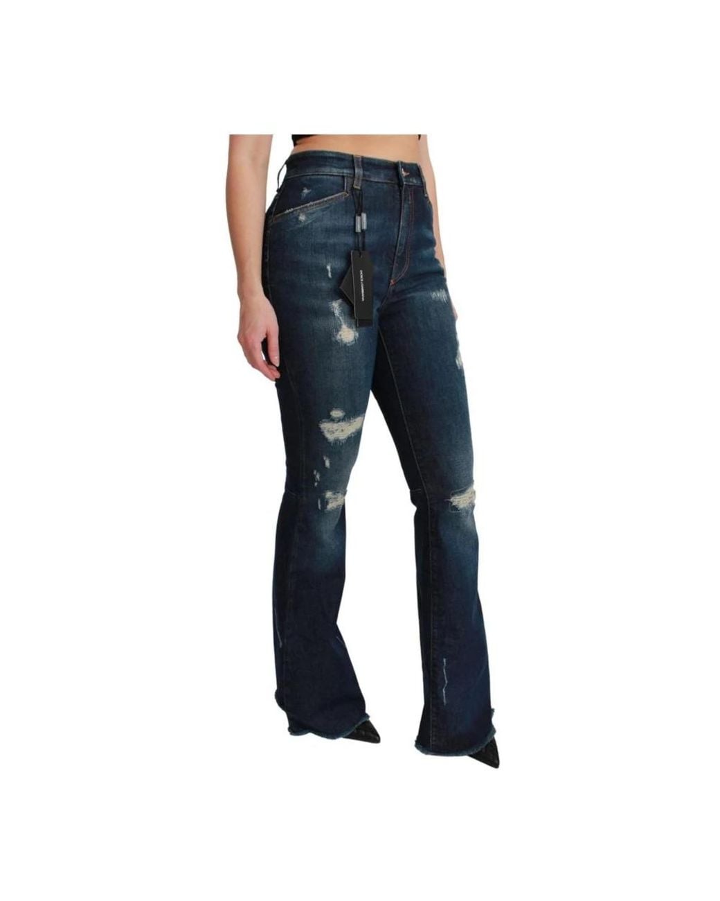 Dolce & Gabbana Blue Flare Jeans