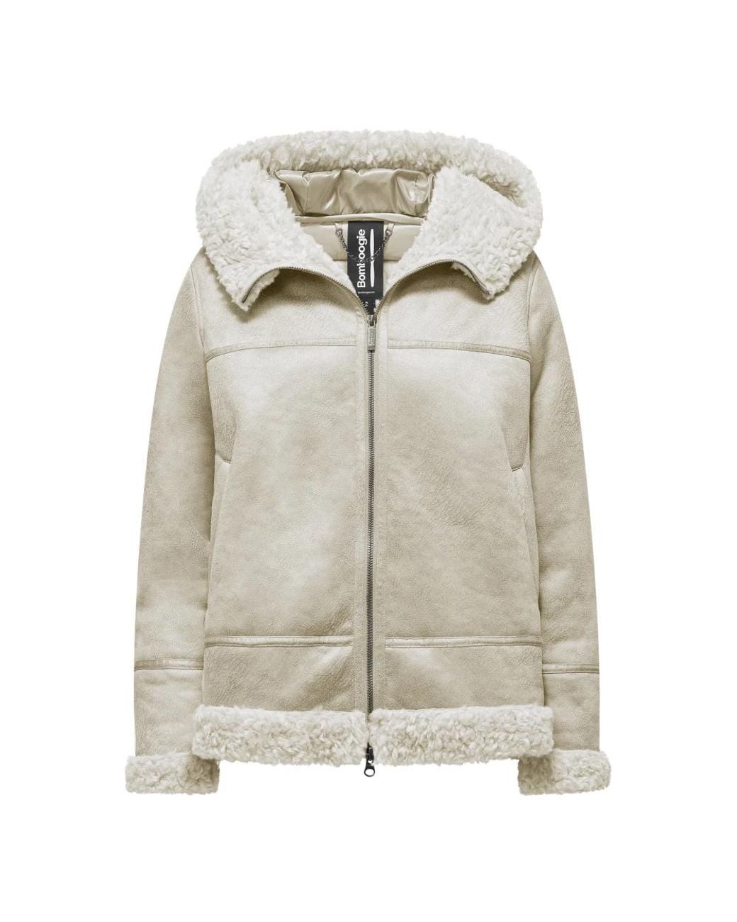 Bomboogie Natural Faux Fur & Shearling Jackets