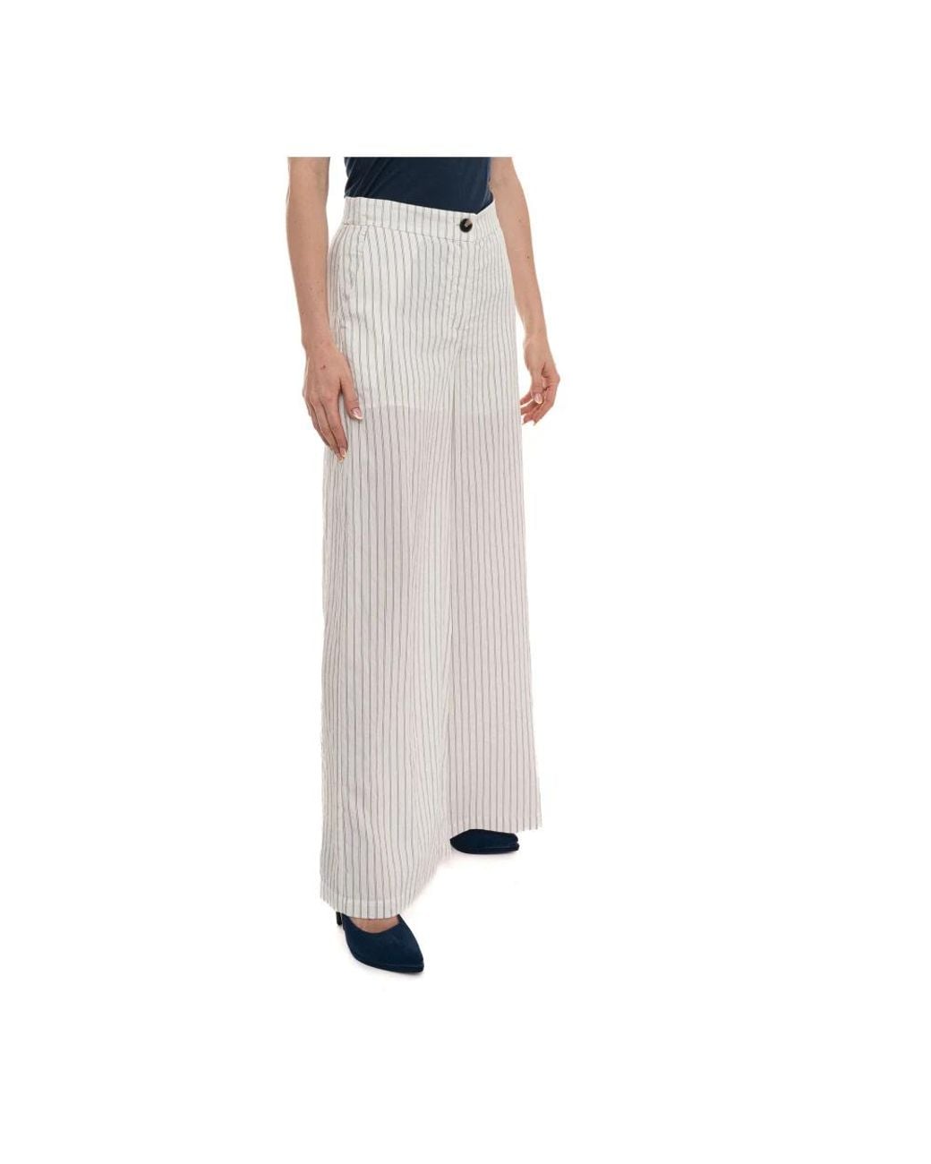 Liu Jo White Wide Trousers