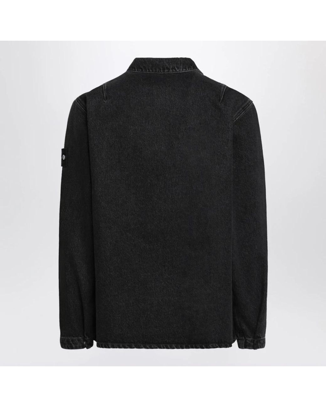Stone Island Black Denim Shirts for men