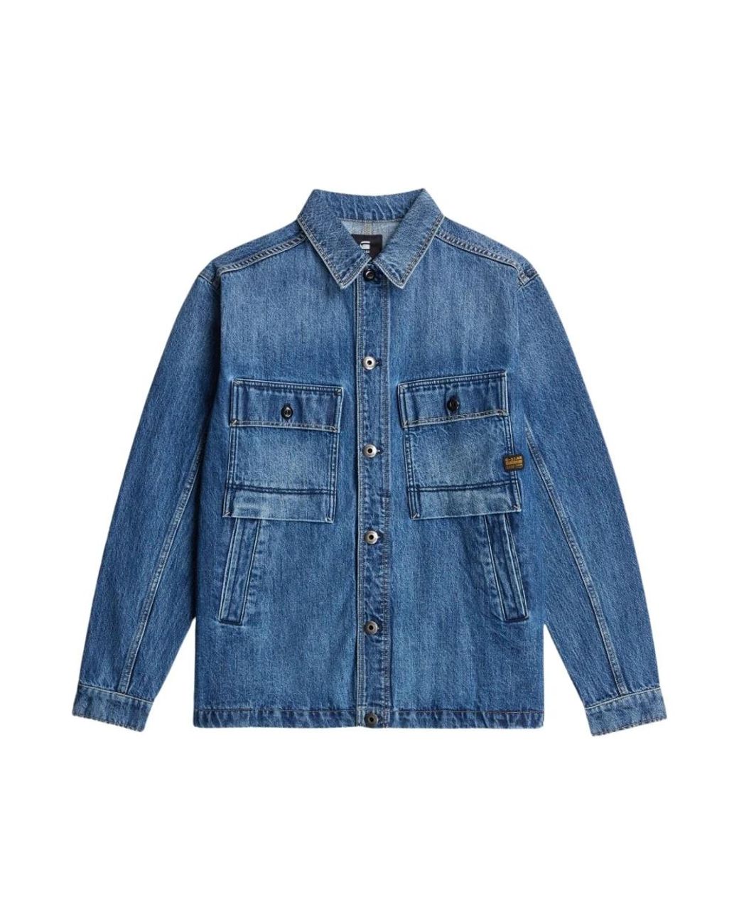 G-Star Mosa Overshirt in het Blue voor heren