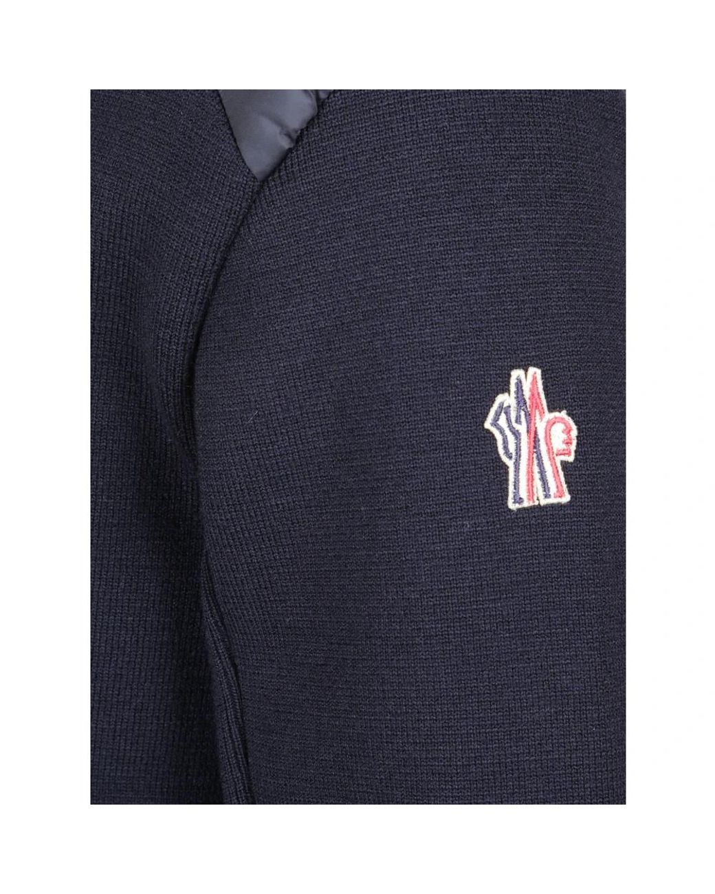 Moncler Blue Round-Neck Knitwear for men