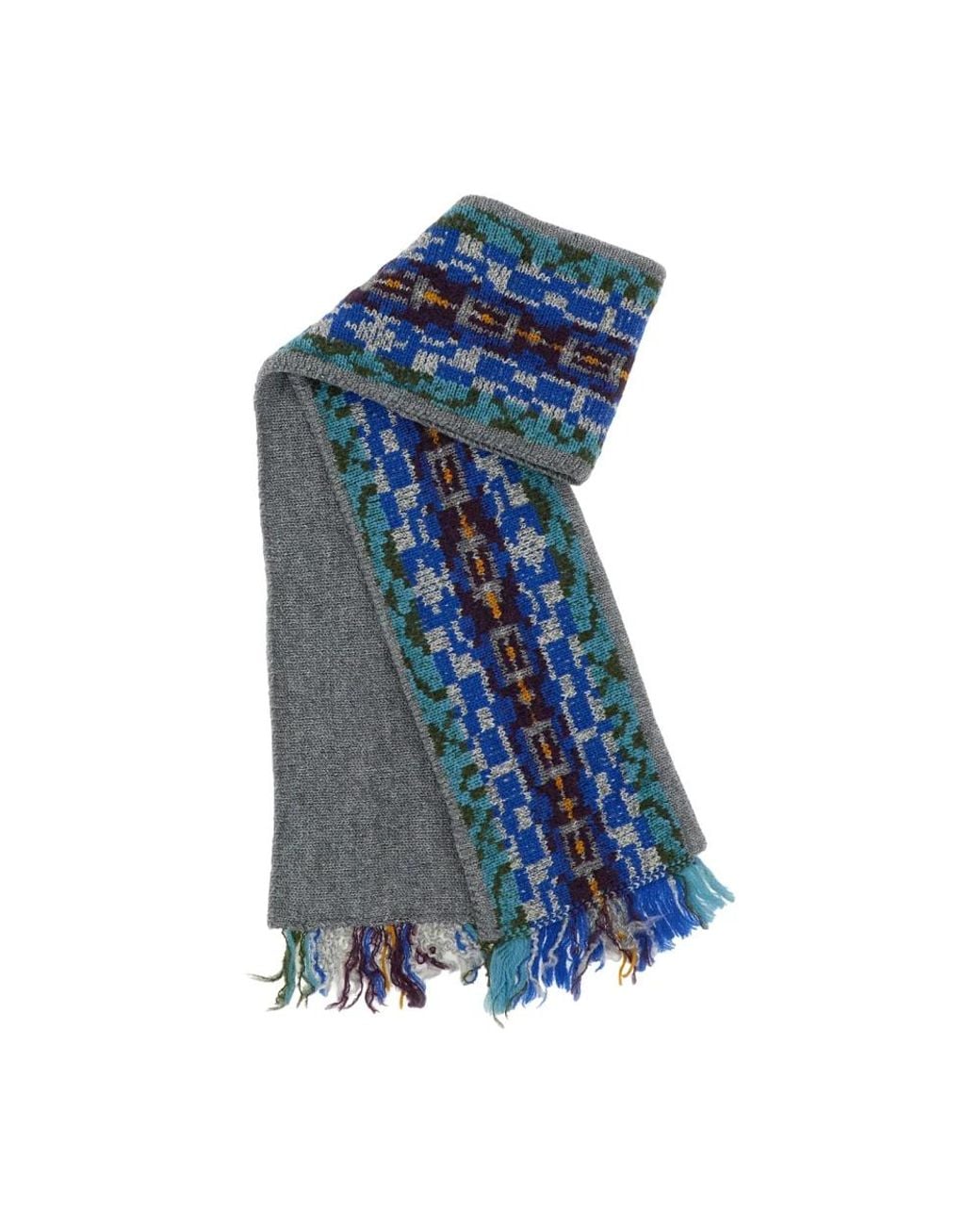 Dries Van Noten Blue Marka Schal
