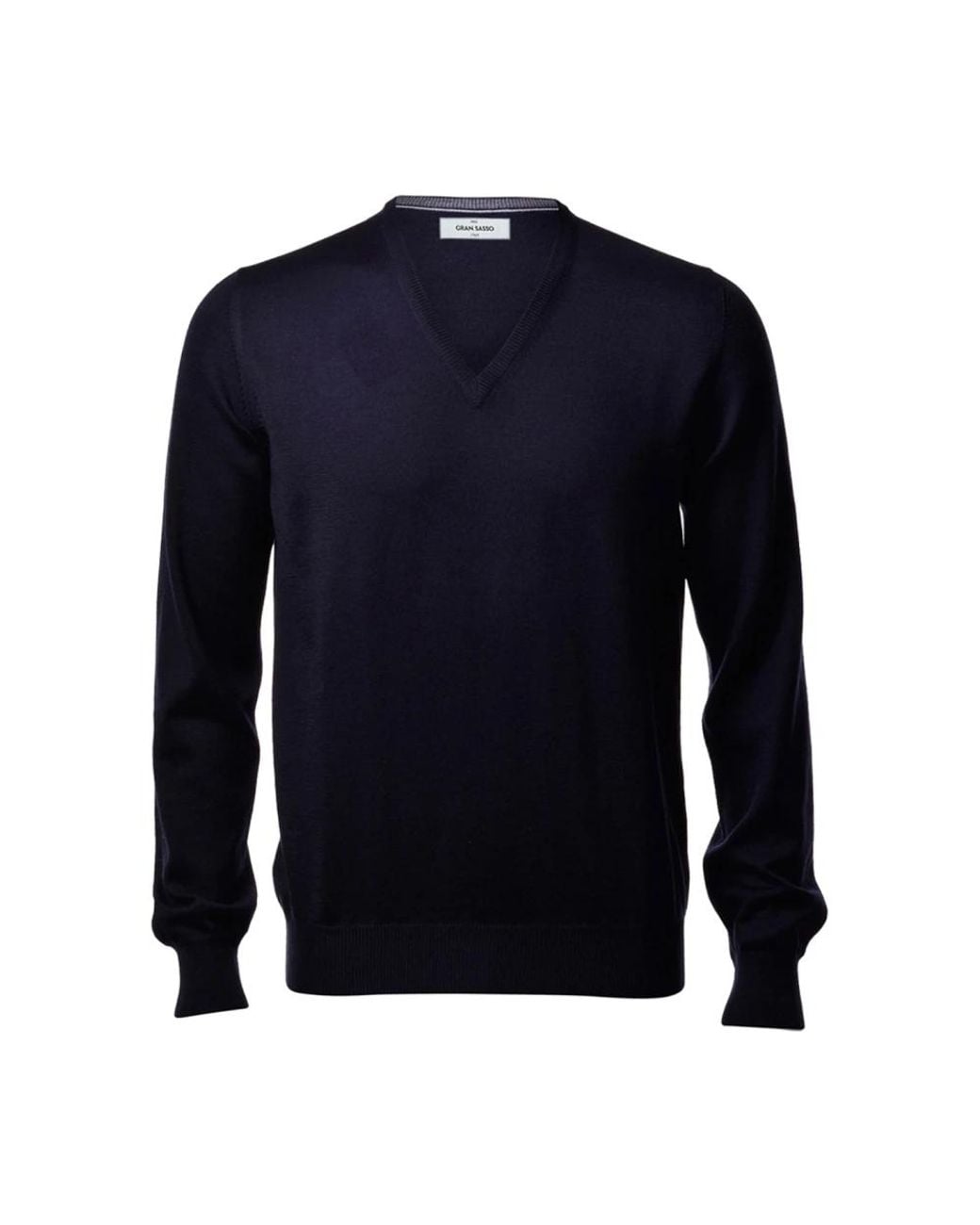 Gran Sasso Blue V-Neck Knitwear for men