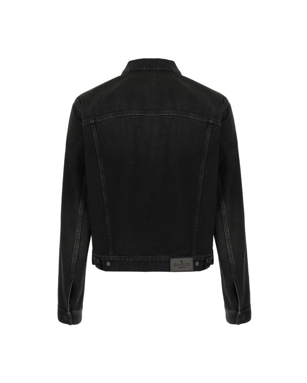 Gucci Black Denim Jackets for men