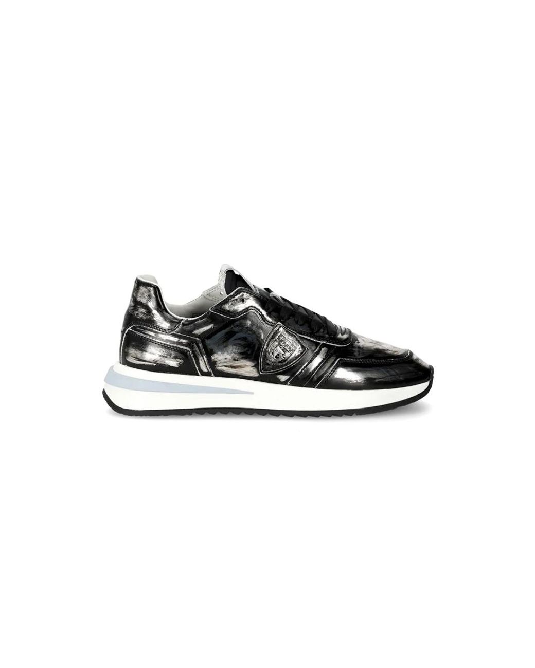 Philippe Model Schoenen ,Zwart ,Katoen Sneakers Tropez 2.1 Running in het Black