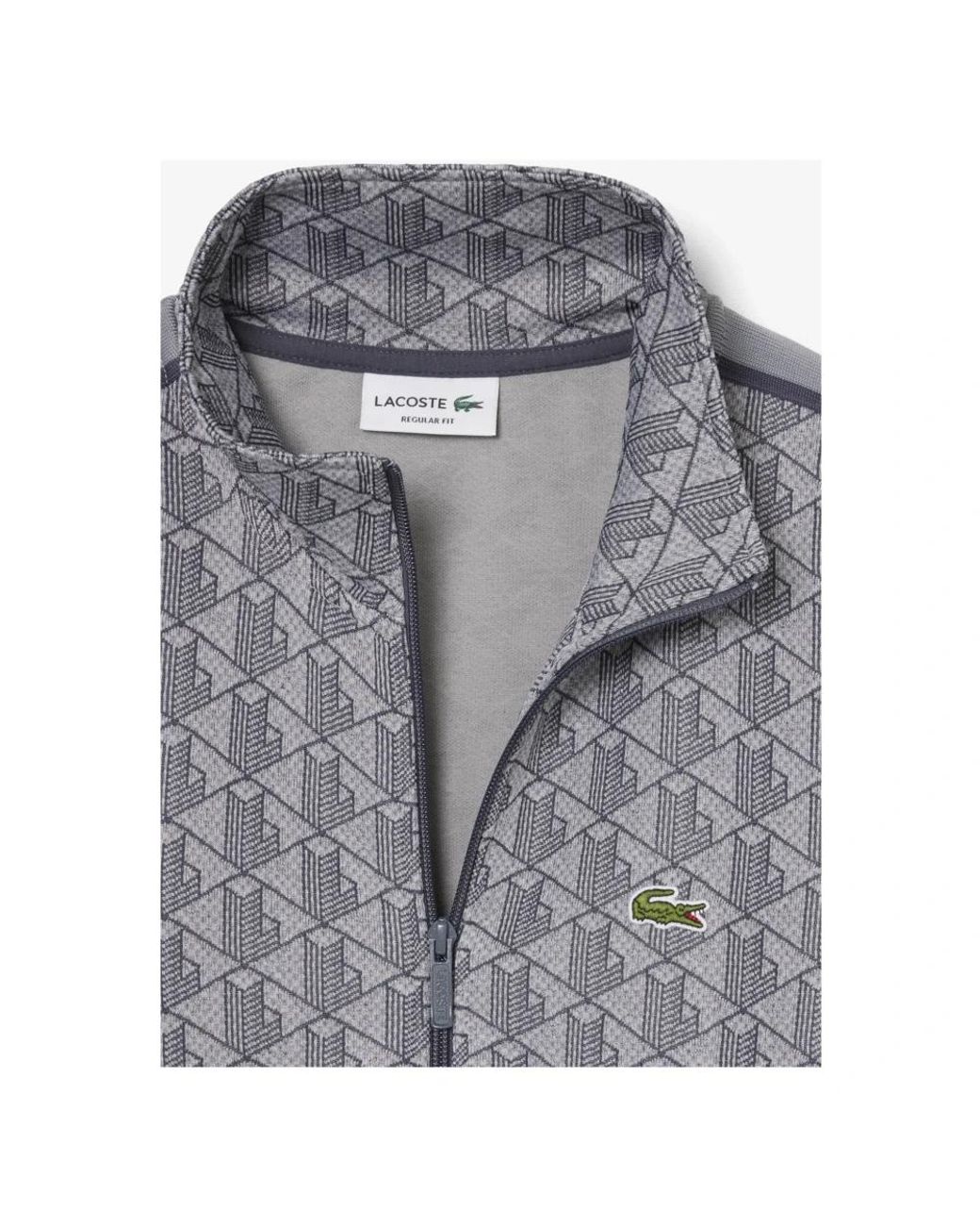 Lacoste Gray Zip-Throughs for men