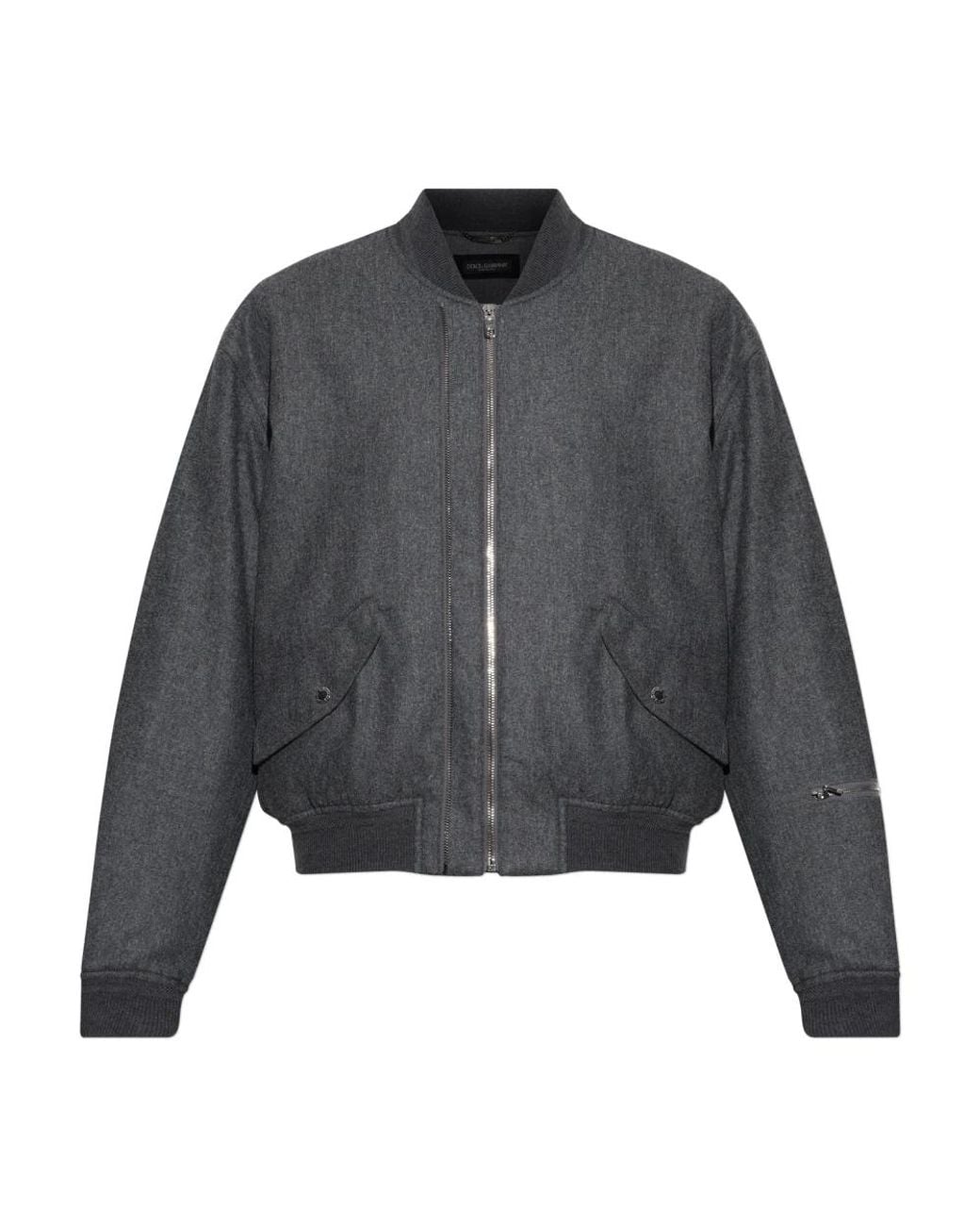 Dolce & Gabbana Gray Bomber Jackets for men