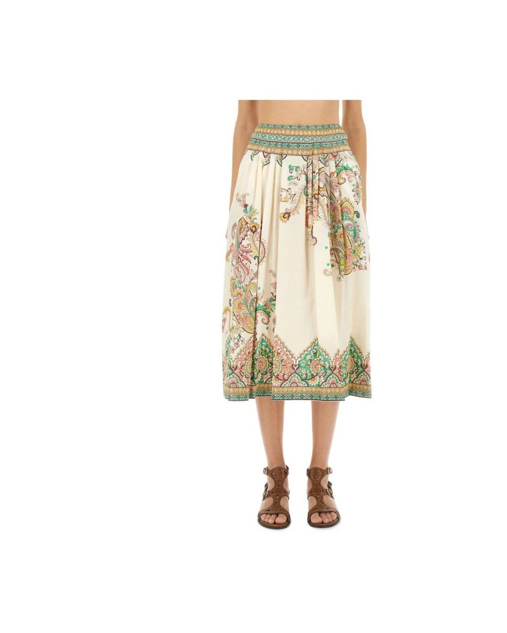 Etro Natural Midi Skirts