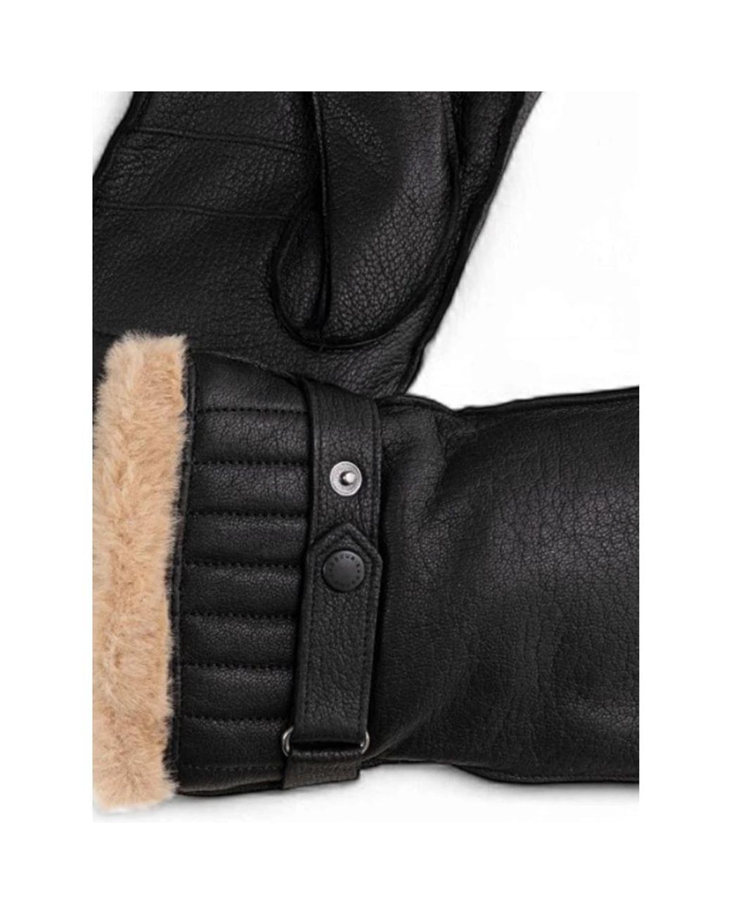 Barbour Black Gloves for men