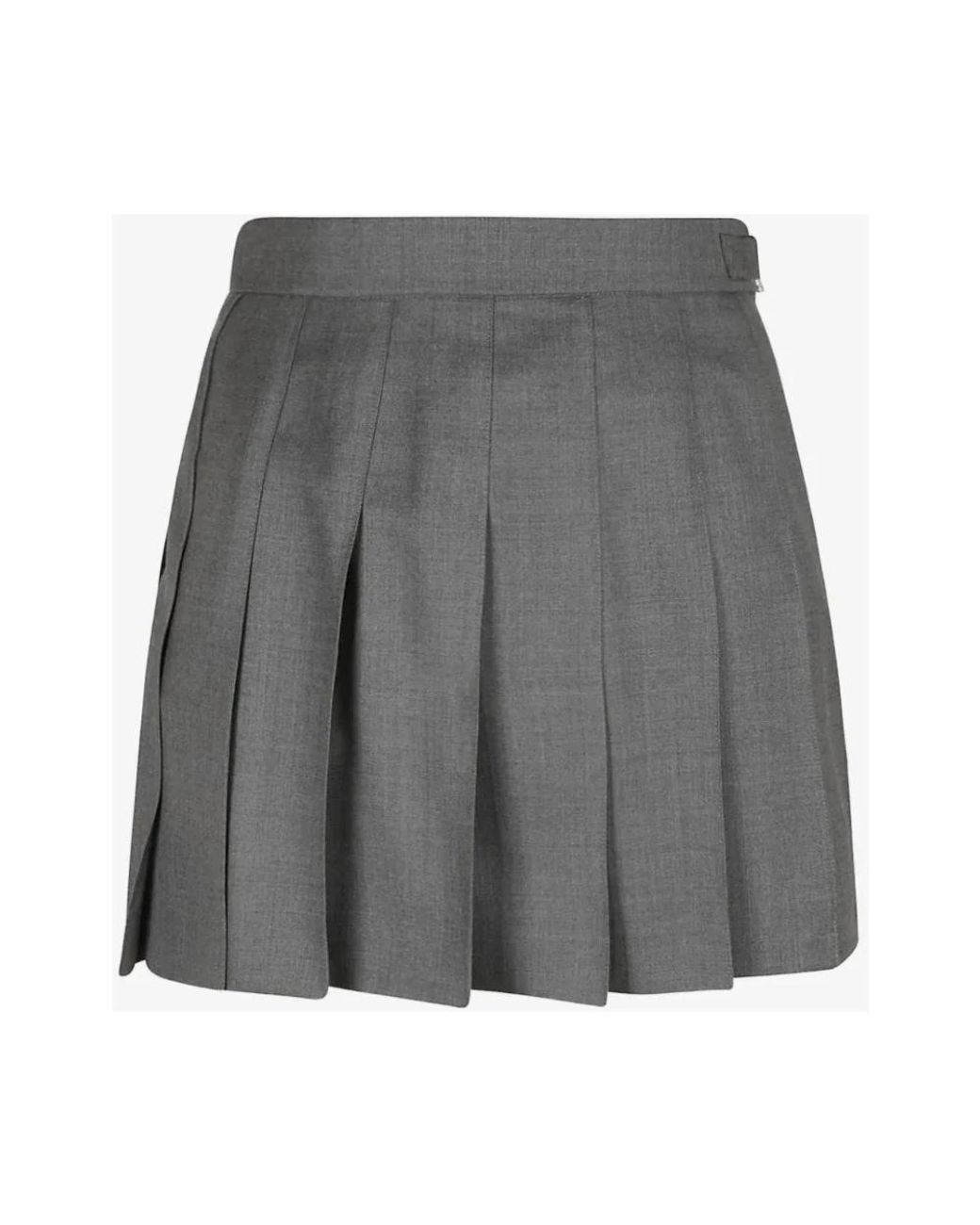 Short Skirts Thom Browne de color Gray