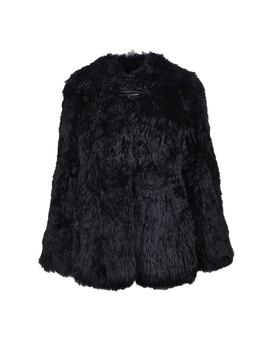 we11done Black Faux Fur & Shearling Jackets