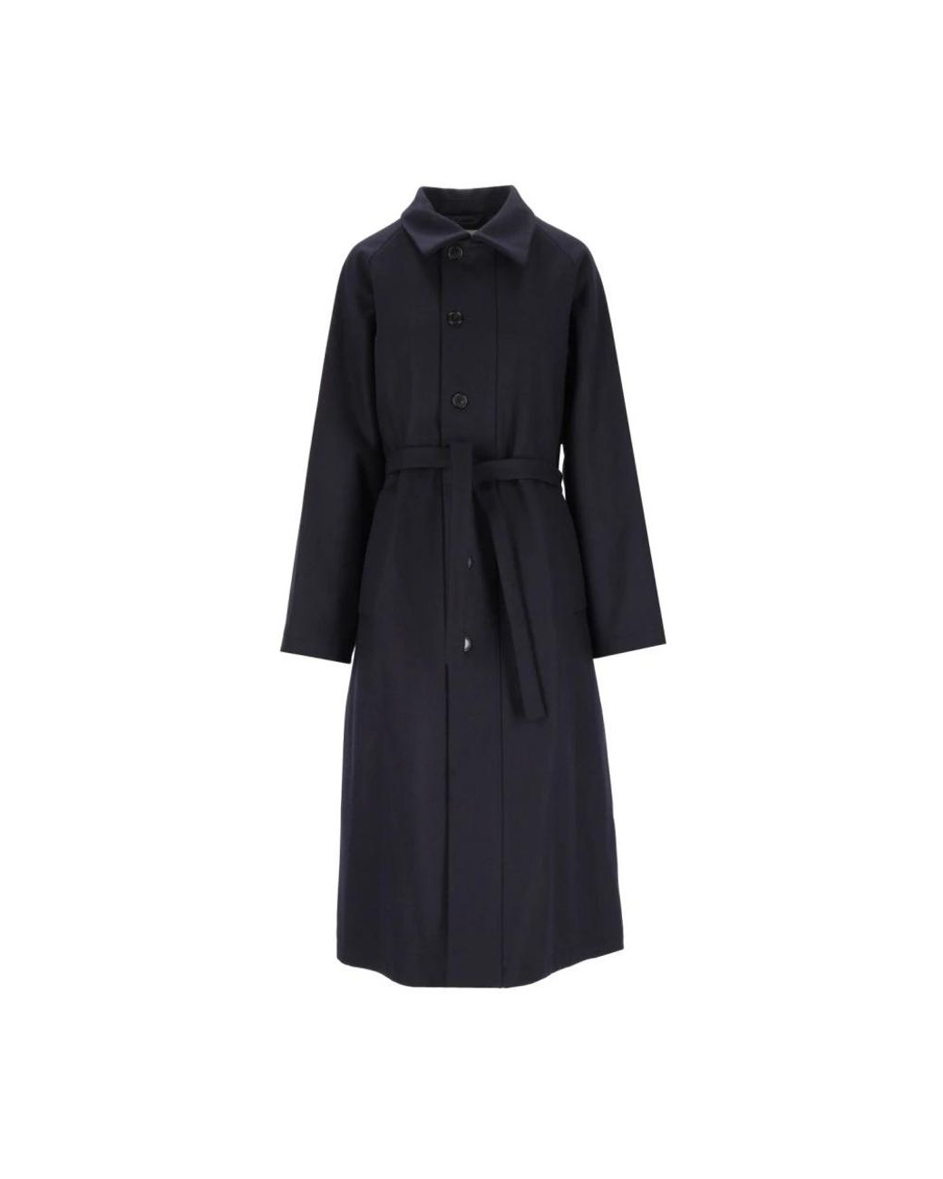 Barena Blue Belted Coats