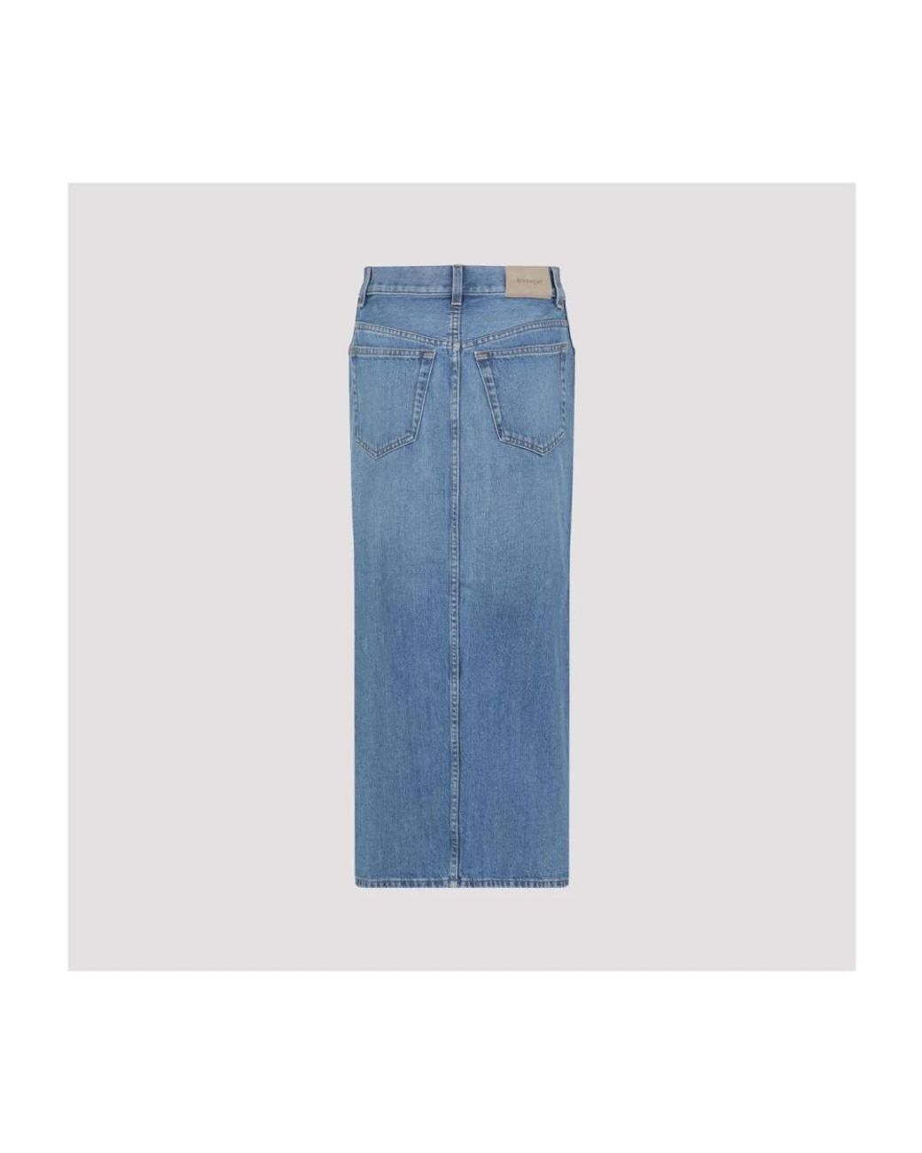 Givenchy Blue Denim Skirts