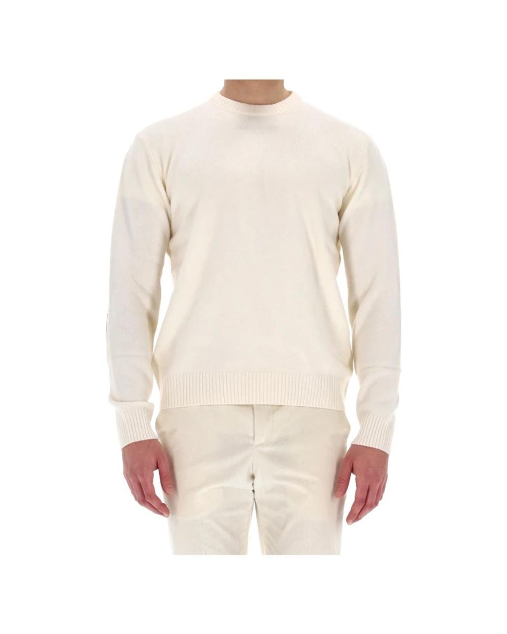 Herno Natural Round-Neck Knitwear for men