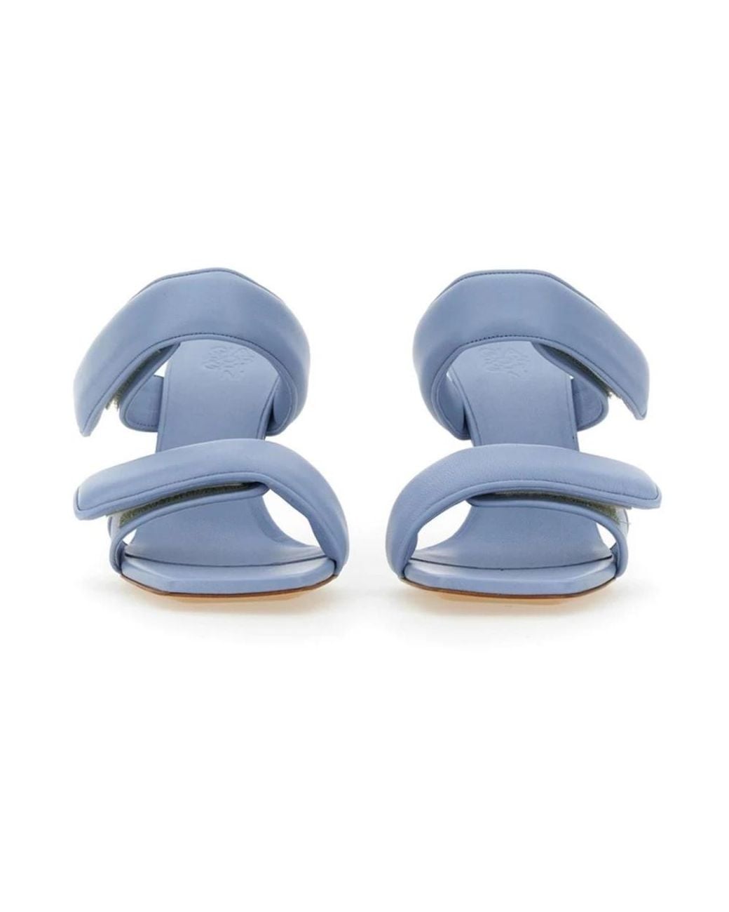 Gia Borghini Blue Heeled Mules