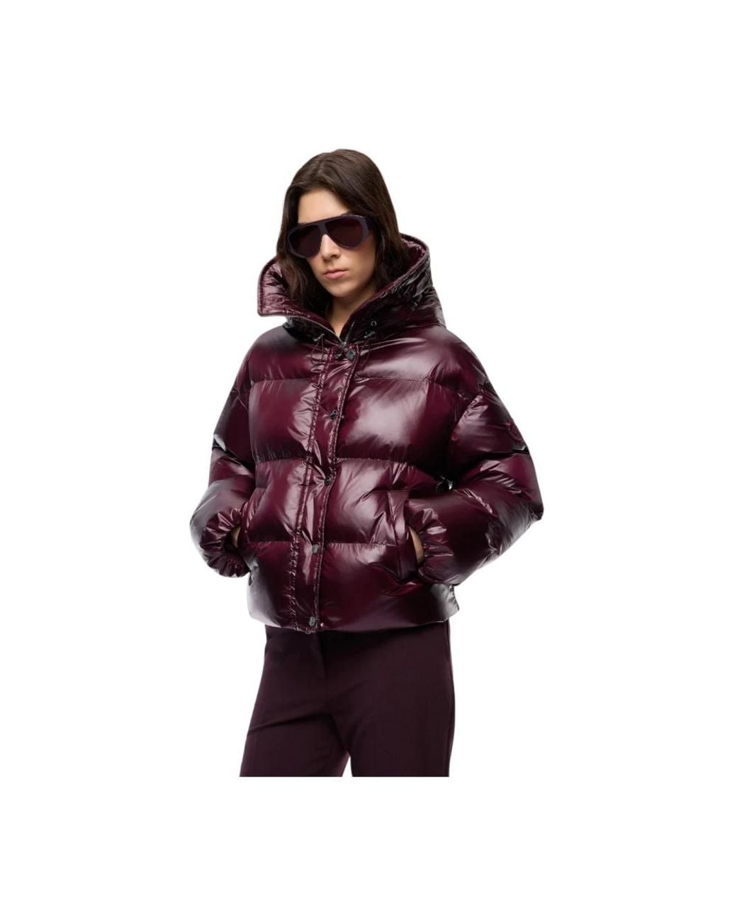 Down Jackets Pinko en coloris Purple