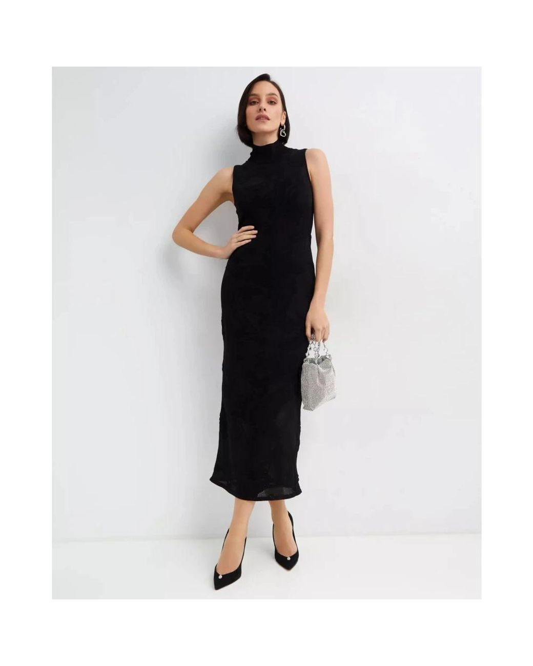 Hervé Léger Black Midi Dresses