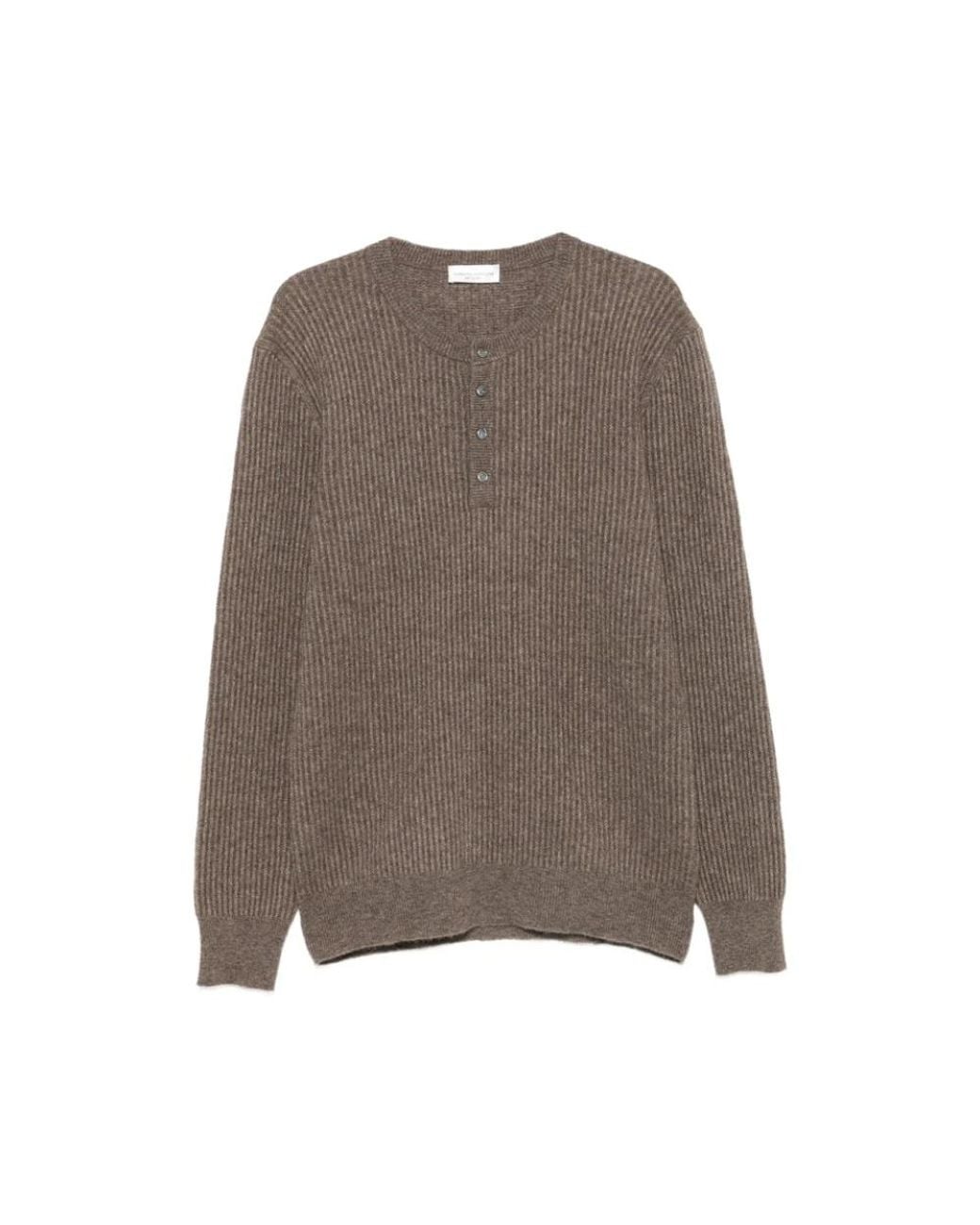 Roberto Collina Brown Round-Neck Knitwear for men
